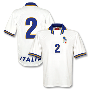96-98 Italy Away Shirt + No 2 - No Swoosh - Players