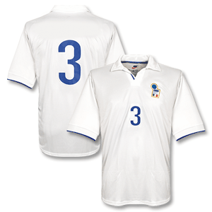 98-99 Italy Away Shirt - No Swoosh - Players + No 3