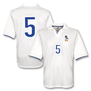 98-99 Italy Away Shirt - No Swoosh - Players + No  5