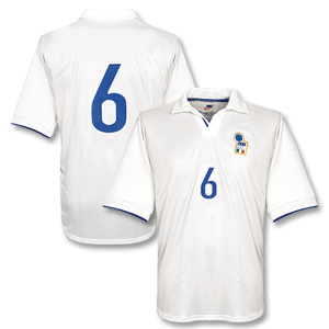 98-99 Italy Away Shirt - No Swoosh - Players + No 6