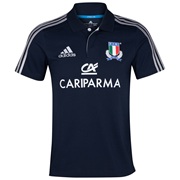 Italy Rugby Polo - Dark Navy/Platinum