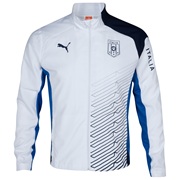 Puma Italy Double Cloth Woven Jacket - Navy/White
