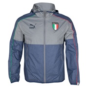 Puma Italy T7 Lightweight Jacket - Dark Denim Heather/Medium Grey Heather