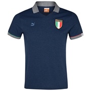 Puma Italy T7 Polo - Dark Denim Heather