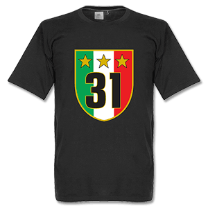 Juventus 31 Campione T-Shirt - Black