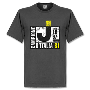 Juventus Campione D'Italia T-Shirt - Grey