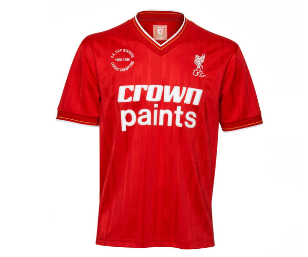 Liverpool 1986 Double Winners Retro Football Shirt