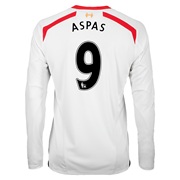 Liverpool Away Shirt 2013/14 - Long Sleeve with Aspas 9 printing