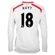 Liverpool Away Shirt 2013/14 - Long Sleeve with Kuyt 18 printing