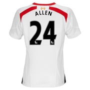 Liverpool Away Shirt 2013/14 - Womens with Allen 24 printing
