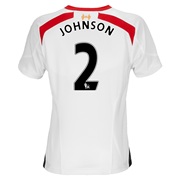 Liverpool Away Shirt 2013/14 - Womens with Johnson 2 printing