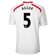 Liverpool Away Shirt 2013/14 with Agger 5 printing