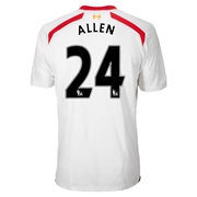 Liverpool Away Shirt 2013/14 with Allen 24 printing