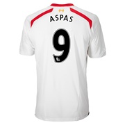 Liverpool Away Shirt 2013/14 with Aspas 9 printing