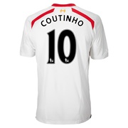 Liverpool Away Shirt 2013/14 with Coutinho 10 printing