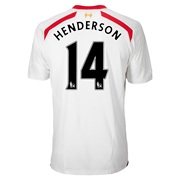 Liverpool Away Shirt 2013/14 with Henderson 14 printing