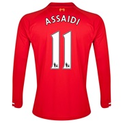 Liverpool Home Shirt 2013/14 - Long Sleeve - Kids with Assaidi 11 printing