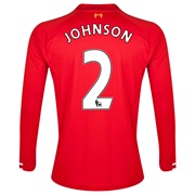 Liverpool Home Shirt 2013/14 - Long Sleeve - Kids with Johnson 2 printing