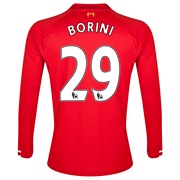 Liverpool Home Shirt 2013/14 Long sleeve with Borini 29 printing