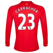Liverpool Home Shirt 2013/14 Long sleeve with Carragher 23 printing