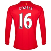 Liverpool Home Shirt 2013/14 Long sleeve with Coates 16 printing