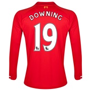 Liverpool Home Shirt 2013/14 Long sleeve with Downing 19 printing