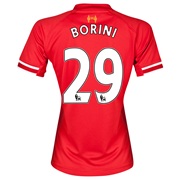 Liverpool Home Shirt 2013/14 - Womens with Borini 29 printing
