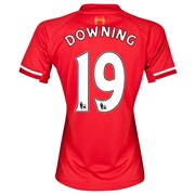 Liverpool Home Shirt 2013/14 - Womens with Downing 19 printing