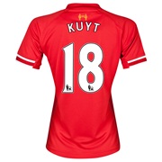 Liverpool Home Shirt 2013/14 - Womens with Kuyt 18 printing