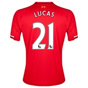 Liverpool Home Shirt 2013/14 kids with Lucas 21 printing
