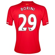 Liverpool Home Shirt 2013/14 with Borini 29 printing