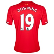 Liverpool Home Shirt 2013/14 with Downing 19 printing