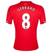 Liverpool Home Shirt 2013/14 with Gerrard 8 printing