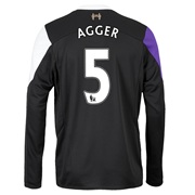 Liverpool Third Shirt 2013/14 - Long Sleeve with Agger 5 printing