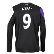 Liverpool Third Shirt 2013/14 - Long Sleeve with Aspas 9 printing