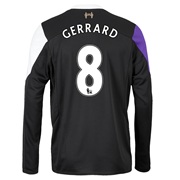 Liverpool Third Shirt 2013/14 - Long Sleeve with Gerrard 8 printing