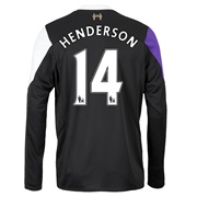 Liverpool Third Shirt 2013/14 - Long Sleeve with Henderson 14 printing