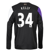 Liverpool Third Shirt 2013/14 - Long Sleeve with Kelly 34 printing