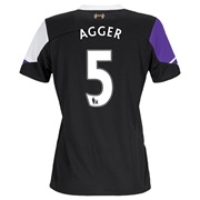 Liverpool Third Shirt 2013/14 - Womens with Agger 5 printing