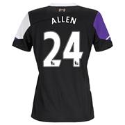 Liverpool Third Shirt 2013/14 - Womens with Allen 24 printing