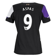 Liverpool Third Shirt 2013/14 - Womens with Aspas 9 printing