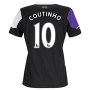 Liverpool Third Shirt 2013/14 - Womens with Coutinho 10 printing