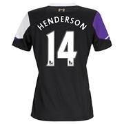Liverpool Third Shirt 2013/14 - Womens with Henderson 14 printing