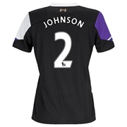 Liverpool Third Shirt 2013/14 - Womens with Johnson 2 printing