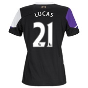 Liverpool Third Shirt 2013/14 - Womens with Lucas 21 printing