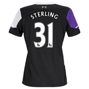 Liverpool Third Shirt 2013/14 - Womens with Sterling 31 printing