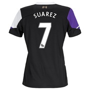 Liverpool Third Shirt 2013/14 - Womens with Suarez 7 printing