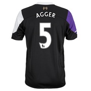Liverpool Third Shirt 2013/14 with Agger 5 printing