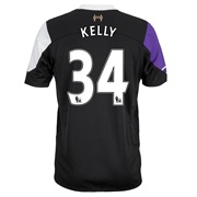 Liverpool Third Shirt 2013/14 with Kelly 34 printing