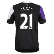 Liverpool Third Shirt 2013/14 with Lucas 21 printing
